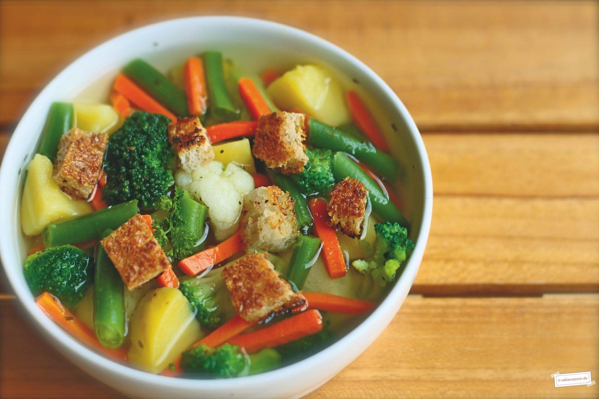 Gemüsesuppe mit i-Tüpfelchen - Foto: reklamezone.de