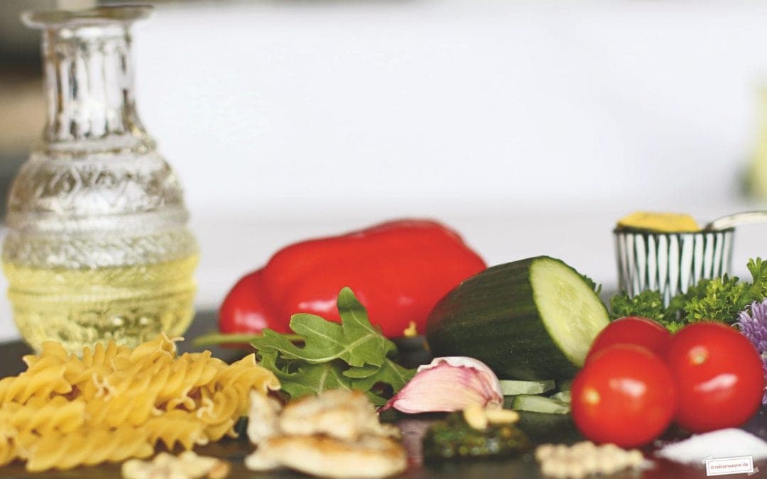 Nudelsalat mit Hähnchenbrust