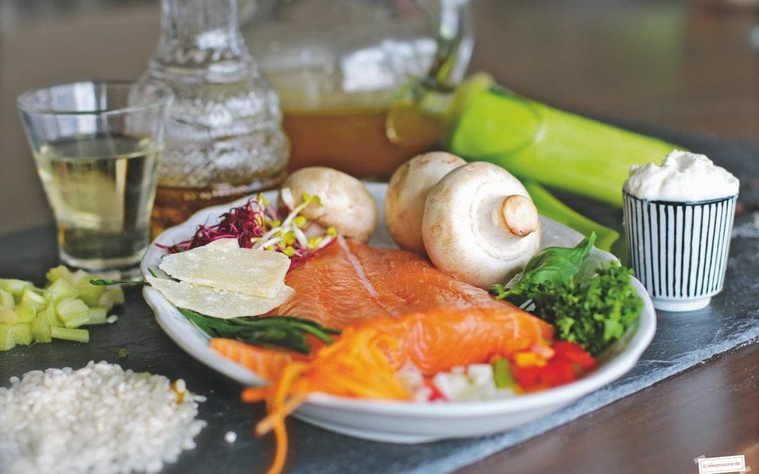 Reisgerichte, Risotto mit Lachs