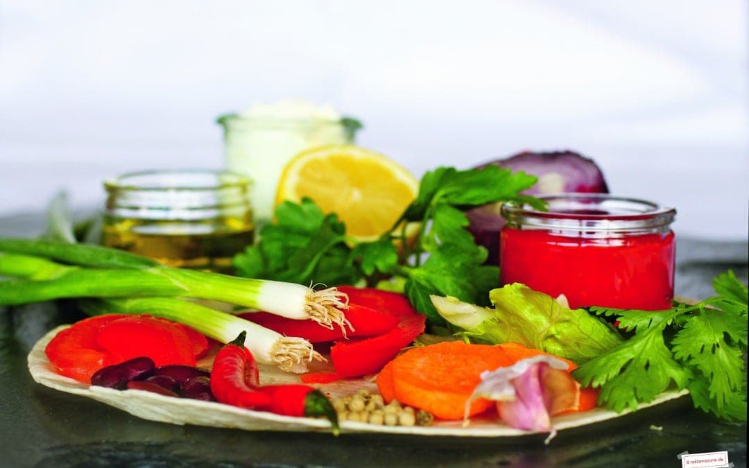 Wraps mit selbstgemachter Salsa