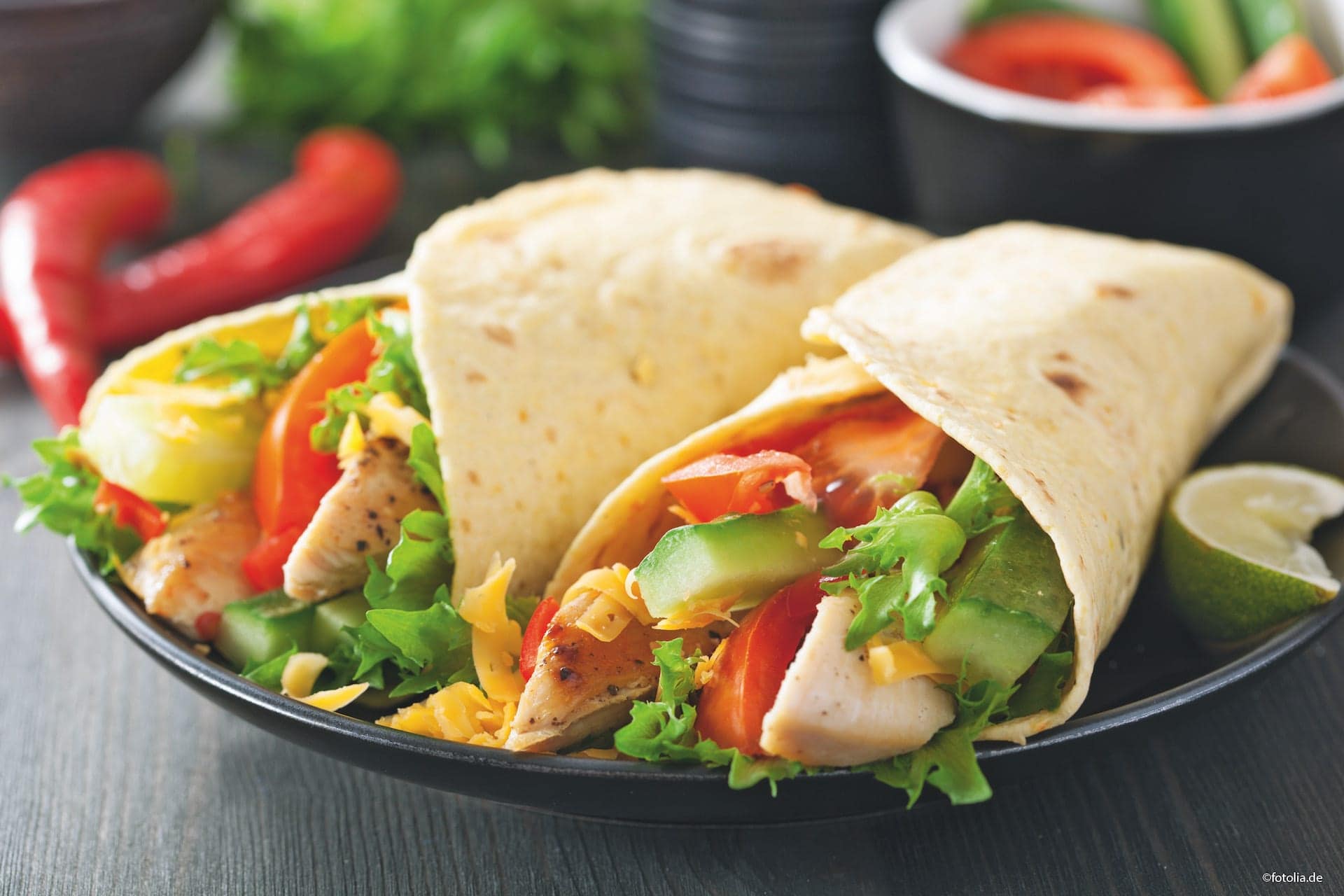 Wraps mit Putenbrust - Foto: © dusk - Fotolia